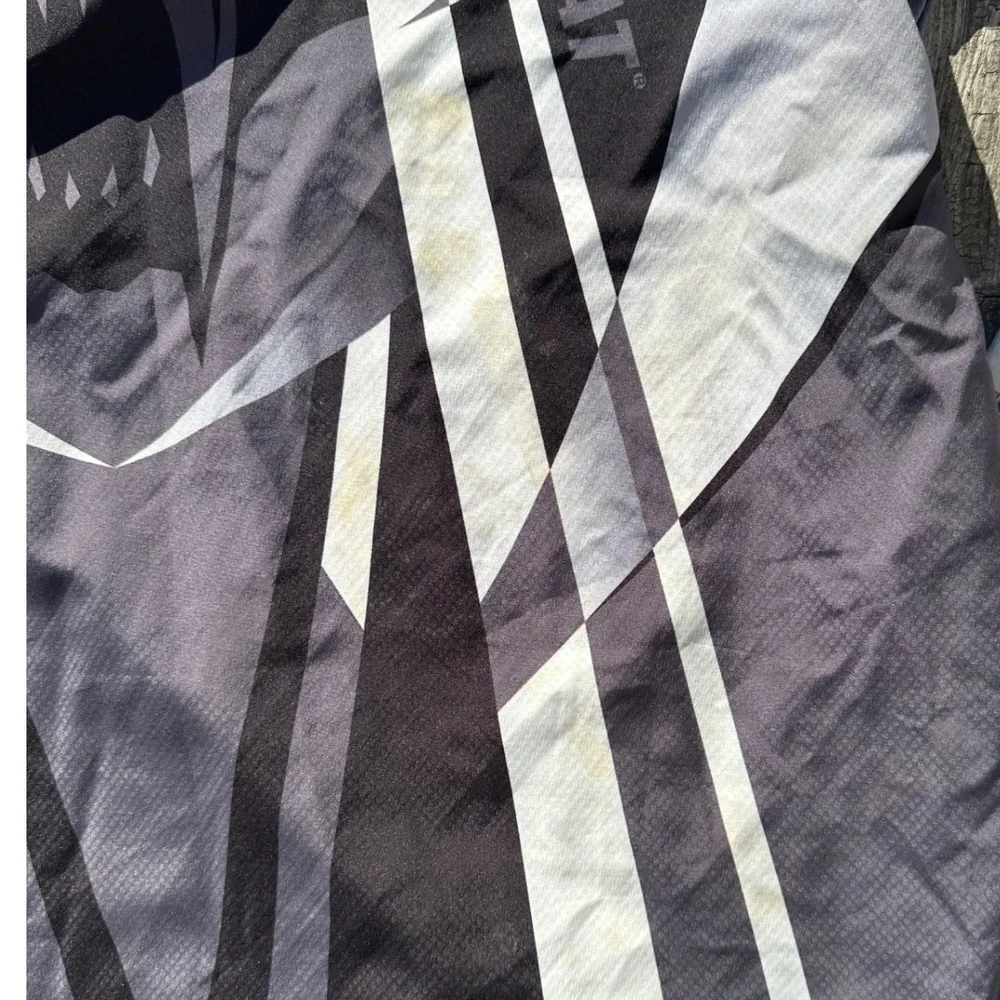 Arctic Cat Graphic Racing‎ Jersey Style Pullover Top Mens Black Gray Medium - Picture 2 of 4